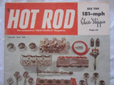 Hot Rod Magazine January 1956 '55 Ford Mighty Mercury Glass Slipper Chevy V8