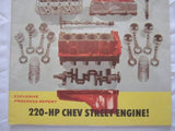 Hot Rod Magazine January 1956 '55 Ford Mighty Mercury Glass Slipper Chevy V8