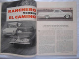 Hot Rod Magazine February 1959 Ranchero Vs. El Camino Tracksters NOT FINISHED