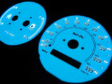 98-02 TOYOTA COROLLA AT MT INDIGLO WHITE FACE GLOW GAUGES KIT W/NO RPM