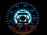 94-97 Honda Accord Manual Flame Flamed white face Glow Gauges Kit for Cluster