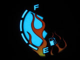 94-97 Honda Accord Manual Flame Flamed white face Glow Gauges Kit for Cluster