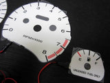 1995 1996 1997 Saturn Automatic & Manual White Face Glow Gauges Gauge Kit 130mph