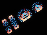 MPH 93 94 Mazda B2300 B3000 B4000 Ranger Explorer White Face Flamed Glow Gauges