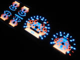 MPH 93 94 Mazda B2300 B3000 B4000 Ranger Explorer White Face Flamed Glow Gauges
