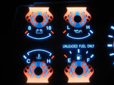 MPH 93 94 Mazda B2300 B3000 B4000 Ranger Explorer White Face Flamed Glow Gauges