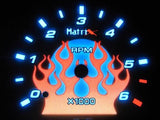 MPH 93 94 Mazda B2300 B3000 B4000 Ranger Explorer White Face Flamed Glow Gauges