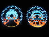 1994-1997 Honda Accord Automatic Flamed White Face Glow Gauges Kit for Cluster