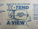 X-Tend-A-View Side Mirror Extenders Extensions For 1983-1998 S10 S15 Ranger NEW