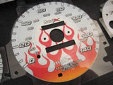 96-00 Honda Civic EX LX SI Automatic AT Flamed White Face Glow Gauges 140mph