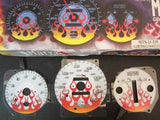 96-00 Honda Civic EX LX SI Automatic AT Flamed White Face Glow Gauges 140mph