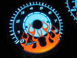 96-00 Honda Civic EX LX SI Automatic AT Flamed White Face Glow Gauges 140mph