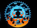 96-00 Honda Civic EX LX SI Automatic AT Flamed White Face Glow Gauges 140mph