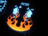 96-00 Honda Civic EX LX SI Automatic AT Flamed White Face Glow Gauges 140mph
