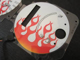 96-00 Honda Civic DX Automatic AT Transmission Flamed White Face Glow Gauges Kit
