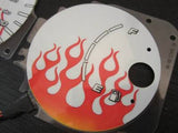 96-00 Honda Civic DX Manual Stick Shift Flamed White Face Glow Gauges Kit