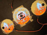 96-00 Honda Civic DX Manual Stick Shift Flamed White Face Glow Gauges Kit