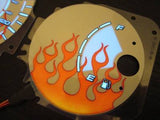 96-00 Honda Civic DX Manual Stick Shift Flamed White Face Glow Gauges Kit