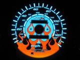 96-00 Honda Civic DX Manual Stick Shift Flamed White Face Glow Gauges Kit