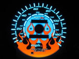 96-00 Honda Civic DX Manual Stick Shift Flamed White Face Glow Gauges Kit