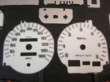 94-97 Dodge Ram 1500 2500 3500 Indiglo White Face Gauges Kit For Cluster