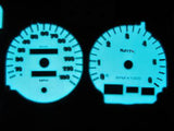 94-97 Dodge Ram 1500 2500 3500 Indiglo White Face Gauges Kit For Cluster