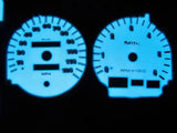 94-97 Dodge Ram 1500 2500 3500 Indiglo White Face Gauges Kit For Cluster