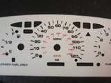 95-99 Dodge Neon White Face Glow Gauges W/ RPM Manual & Automatic Transmission