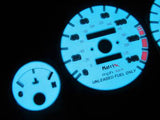 90 91 92 93  Acura Integra GSR White Face Indiglo & Reverse Glow Gauges 9K RPM