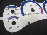 KPH 1998-2003 GMC Sonoma Chevrolet S10 & Blazer MT Stick White Face Glow Gauges