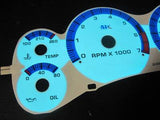 KPH 1998-2003 GMC Sonoma Chevrolet S10 & Blazer MT Stick White Face Glow Gauges