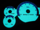 KPH 1998-2003 GMC Sonoma Chevrolet S10 & Blazer MT Stick White Face Glow Gauges