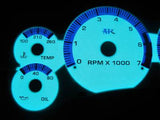 KPH 1998-2003 GMC Sonoma Chevrolet S10 & Blazer MT Stick White Face Glow Gauges