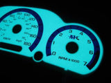 *00-05* Kilometers Per Hour 180kph Chevy Cavalier w/RPM White Face Glow Gauges Kit