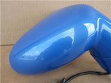OEM 07-09 Saturn Sky RH Passenger Power Side Mirror Painted Hydro Blue Metallic