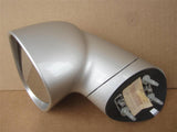 OEM 2006-2009 Pontiac Solstice LH Driver Left Side View Manual Mirror - Tarnished Silver