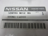 OEM Nissan w/ Fog Lamps Front Bumper Cover Nose Mask Bra  999N1-LW000