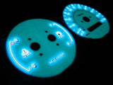 98-02 TOYOTA COROLLA AT MT INDIGLO WHITE FACE GLOW GAUGES KIT W/NO RPM