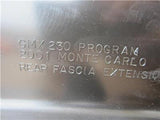 OEM 2000-2005 Chevy Monte Carlo SS Rear Bumper Extension Lower Lip Skirt Spoiler