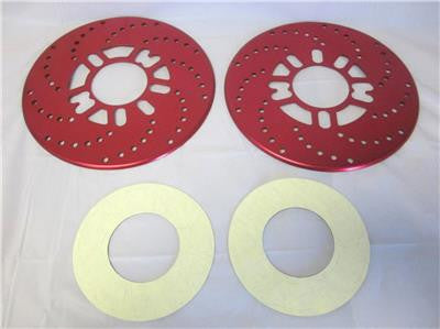 3A Racing Disc Brake Rotor Covers Simulator Cross Drilled Universal 4 or 5 Bolt