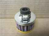 12MM Inlet Red Air Breather Filter Valve Cover Vent With Yellow Top