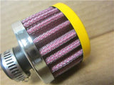 12MM Inlet Red Air Breather Filter Valve Cover Vent With Yellow Top