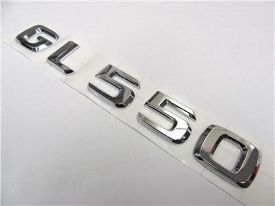 OEM 13-16 Mercedes Benz GL 550 Rear Trunk Lid Chrome Emblem Sign Badge Logo