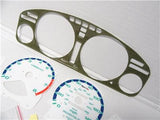 1994-1995 Honda Accord Automatic Kevlar Bezel & Glow Through White Face Gauges