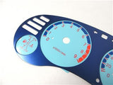 95-99 Mitsubishi Eclipse Turbo Aluminum Bezel Manual Trans W Glow Through Gauges
