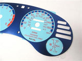 95-99 Mitsubishi Eclipse Turbo Aluminum Bezel Manual Trans W Glow Through Gauges
