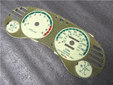 95-99 Mitsubishi Eclipse Turbo Kevlar Bezel Manual Trans W Glow Through Gauge