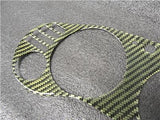 95-99 Mitsubishi Eclipse Turbo Kevlar Bezel Manual Trans W Glow Through Gauge