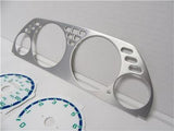 1990-1993 Acura Integra Manual Aluminum Bezel & Glow Through white Face Gauges