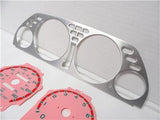 1990-1993 Acura Integra automatic Aluminum Bezel & Glow Through Pink Face Gauges